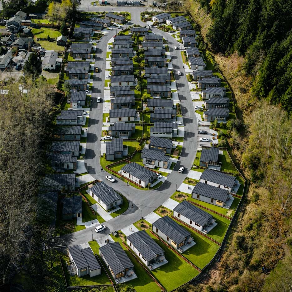 Sitka Landing — South View rendering
