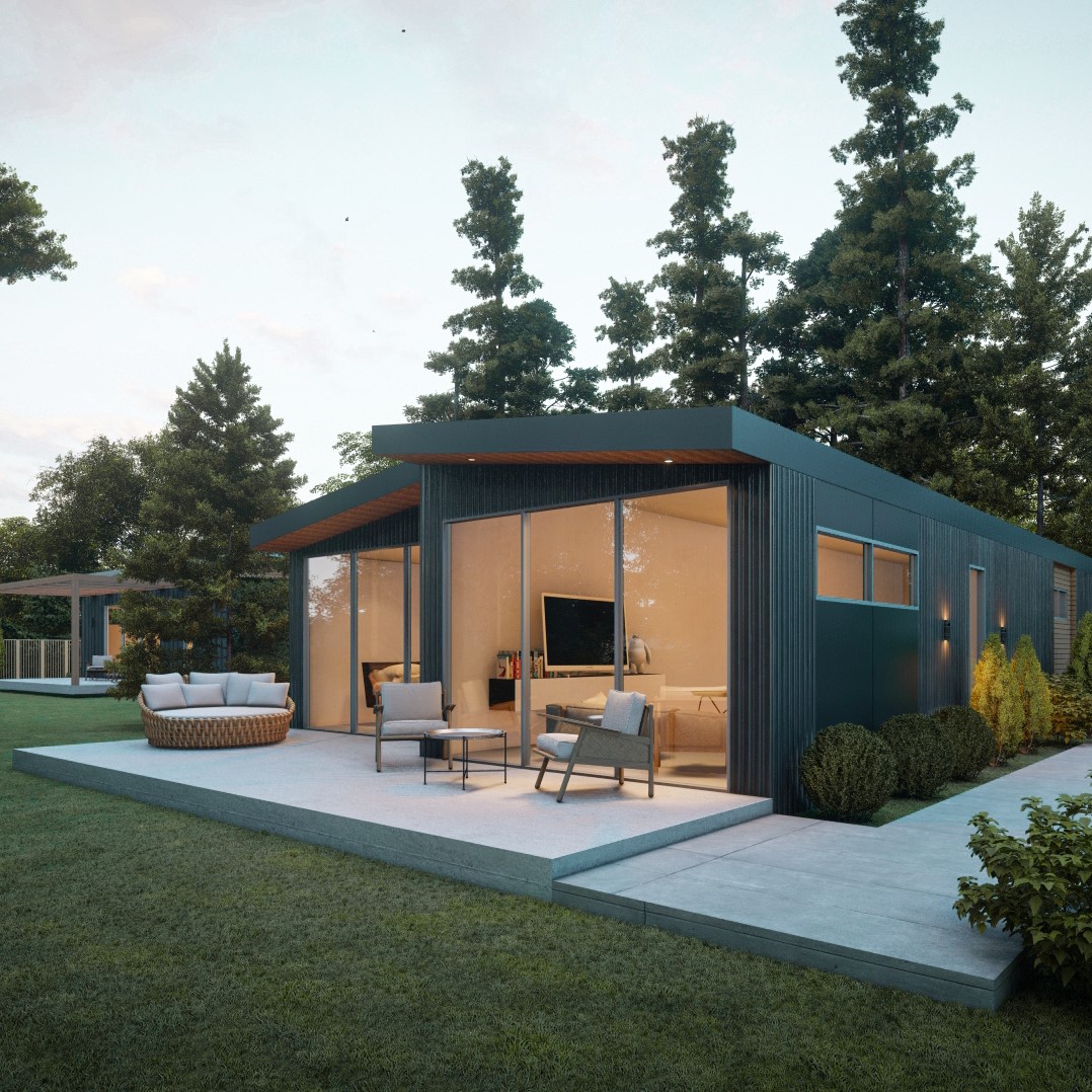 Cortez exterior rendering — angle
