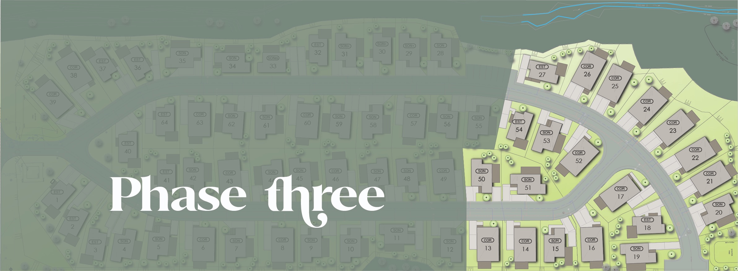 Phase Three — Lots 13–27 & 50–54